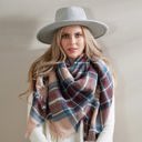 Mulberry Blanket Scarf  Giftable Winter Blanket Scarves - Large Scarf Wrap Shawl for Her in Plaid and Prints