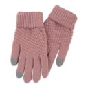 Bailey Knit Gloves in Pink Phone-Friendly Giftable Soft Winter Gloves 