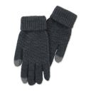 Bailey Knit Gloves in Charcoal Phone-Friendly Giftable Soft Winter Gloves 