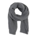 Kenzie Gray Knit Scarf Gift for Him Fleece Winter Ball Caps and Scarves for Men or Unisex