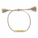 You're My Fave Adjustable Bracelet Giftable String Bracelets in a Glass Keepsake Jar - Mama, Girl Boss, Peace Out, Feminist, You're My Fave, Me and You 