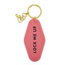 Lock Me Up Motel Style Keychain with Gold Hardware Feminine Stocking Stuffer Keychains - Out of Office, Beach Please, Weekend Vibes, Keys to the Dream House