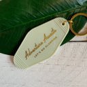 Adventure Awaits Let's Go Glamping Motel Style Keychain in Light Green Feminine Stocking Stuffer Keychains - Out of Office, Beach Please, Weekend Vibes, Keys to the Dream House