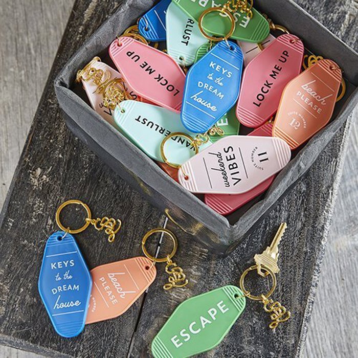 Feminine Stocking Stuffer Keychains - Out of Office, Beach Please, Weekend Vibes, Keys to the Dream House