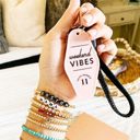 Weekend Vibes Motel Style Keychain with Gold Hardware Feminine Stocking Stuffer Keychains - Out of Office, Beach Please, Weekend Vibes, Keys to the Dream House