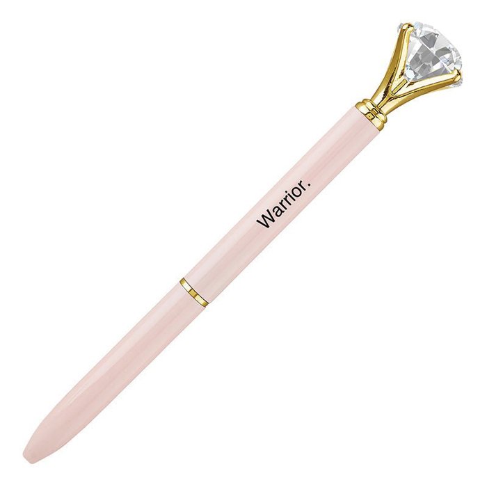 Luxury Gem Pen in Gift Box  - Diamond Pen Cute Stocking Stuffer Gift for Her - Sealed With a Kiss, Warrior, Live Your Best Life