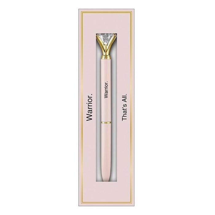 Luxury Gem Pen in Gift Box  - Diamond Pen Cute Stocking Stuffer Gift for Her - Sealed With a Kiss, Warrior, Live Your Best Life