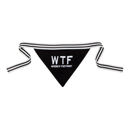 WTF - Where's The Food? Pet Bandana in Black Cute Dog Pet Bandanas with Funny Sayings - Dog Lover Cat Lover Cute Stocking Stuffer Gift