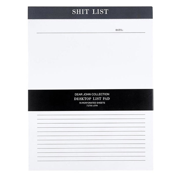 Luxe Feminine Chunky List Notepads - Sh*t List, This Beautiful Mess, Last Minute - Stocking Stuffer Stationery Desk Pad