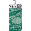 I'll Always Hang With You "Get The Hell Out of My Kitchen" and other Jacquard Giftable Novelty Tea Towel 20" x 28" | Gift for Her