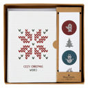 Cozy Christmas Wishes SALE Christmas Card Box Sets with Sticker Seals - 3 Options - Includes Envelopes and Stickers Xmas Greeting Cards 