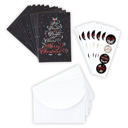 Joy Peace Bright Cheers Merry Christmas SALE Christmas Card Box Sets with Sticker Seals - 3 Options - Includes Envelopes and Stickers Xmas Greeting Cards 