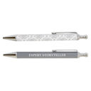 Expert Storyteller Pen Set Boxed Gift Pen Set of 2 - Men and Women Office Desk Gift Stocking Stuffer - 19 Options!