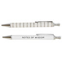 Notes of Wisdom Pen Set Boxed Gift Pen Set of 2 - Men and Women Office Desk Gift Stocking Stuffer - 19 Options!