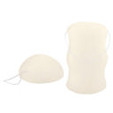 White Konjac Sponge Set Konjac Body and Makeup Sponges in Gift Packaging - Spa Stocking Stuffer for Her