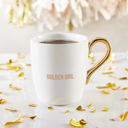 Knock 'Em Socks Gift Basket Golden Girl Coffee Mug | 3 Gift Items in a Reusable Basket - 50th birthday, Mothers Day, gifts for moms