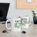 Cactus in the Streets Tender Succulent in the Street Plant Lady Coffee Mugs | Plant Lover Gifts, Funny Puns, Gift Mugs for Her