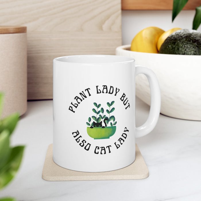 Plant Lady Coffee Mugs | Plant Lover Gifts, Funny Puns, Gift Mugs for Her