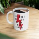 Girlboss But for Sleep and Snacks Ceramic Mug 11oz | Coffee Tea Cup  Giftable Mugs to Co-workers Funny Office Gifts | Coffee Mugs with Witty Sayings