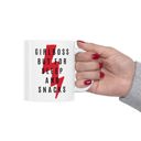 Girlboss But for Sleep and Snacks Ceramic Mug 11oz | Coffee Tea Cup  Giftable Mugs to Co-workers Funny Office Gifts | Coffee Mugs with Witty Sayings