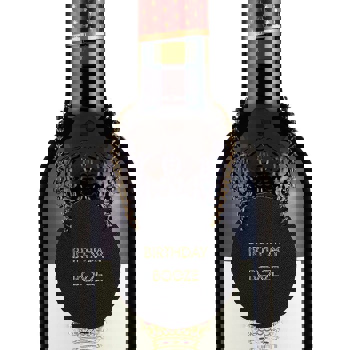 Leather Wine Bottle Tag - 4 Options | Wine Gift Label Accessory