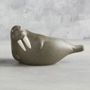 Large Laying Walrus Planter | Ceramic Aquatic Animal Design Pot | Stylish Decor | 8" x 6" Animal Shaped Plant Pots - Fish, Zebra, Walrus, Giraffe, Hedgehog, Llama and more