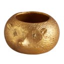 Mole Gold Metallic Mini Planter Pot  | Decorative Pot for Succulents and Small Plants Animal Shaped Plant Pots - Fish, Zebra, Walrus, Giraffe, Hedgehog, Llama and more