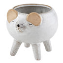 Mouse Ceramic Planter | Decorative Small Mini Animal Shaped Pot  | Unique Decor Animal Shaped Plant Pots - Fish, Zebra, Walrus, Giraffe, Hedgehog, Llama and more