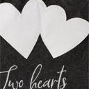 Two Hearts One Love  You & I Are More Than Friends, We're Like a Really Small Gang Towel and Other Funny Cute Gift Dish Tea Towels