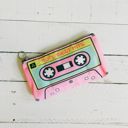 '90s Best Hits Cassette Tape Zipper Pouch | Makeup Bag or Pencil Case  | Retro Gift for Her Funny '80s '90s Cassette and VHS Zipper Makeup Pouches | Makeup Bag or Pencil Case | Retro Gift for Her