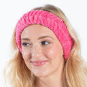 Hot Pink Spa Headband | Soft Hair Band for Skincare Facial After Shower Plush Spa Headbands - 6 Styles and Colors With or Without Bow