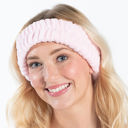 Pink Spa Headband | Soft Hair Band for Skincare Facial After Shower Plush Spa Headbands - 6 Styles and Colors With or Without Bow