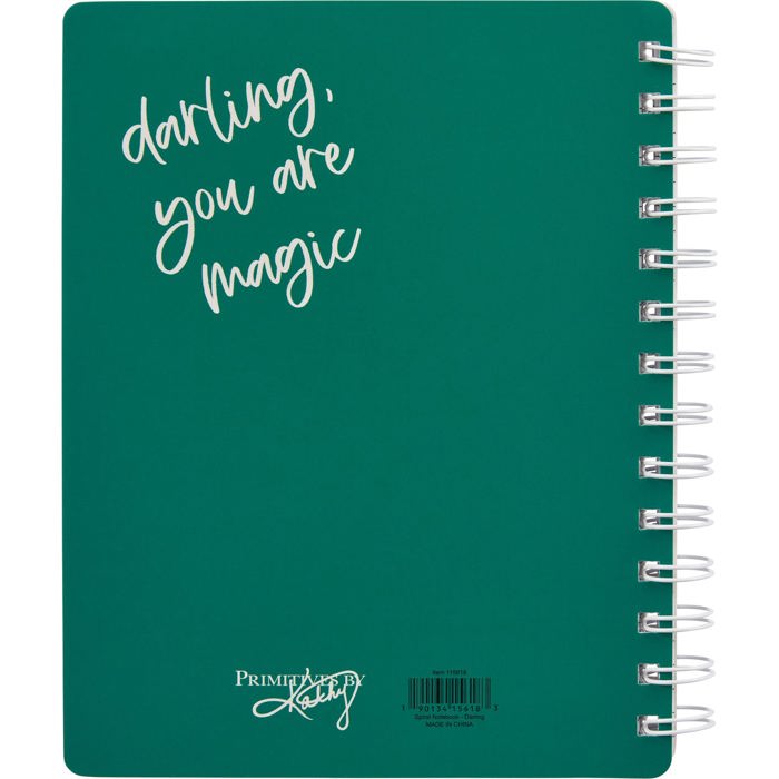 Pretty Spiral Notebooks with Quotes and Illustrations in 16+ Styles