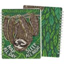 Nap All Day Sloth Pretty Spiral Notebooks with Quotes and Illustrations in 16+ Styles