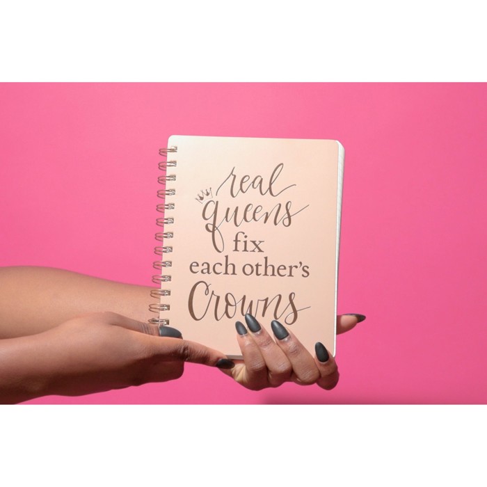 Pretty Spiral Notebooks with Quotes and Illustrations in 16+ Styles