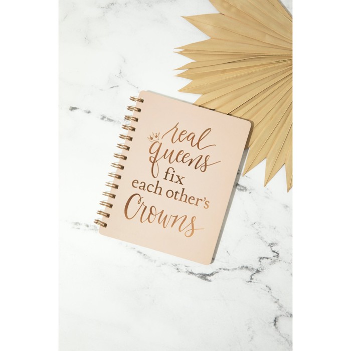 Pretty Spiral Notebooks with Quotes and Illustrations in 16+ Styles