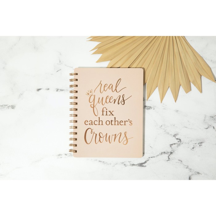 Pretty Spiral Notebooks with Quotes and Illustrations in 16+ Styles