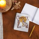 Coyote Cutie Spiral Double-Sided Notebook | Howling Coyote Design Journal | 120 Lined Pages Pretty Spiral Notebooks with Quotes and Illustrations in 16+ Styles