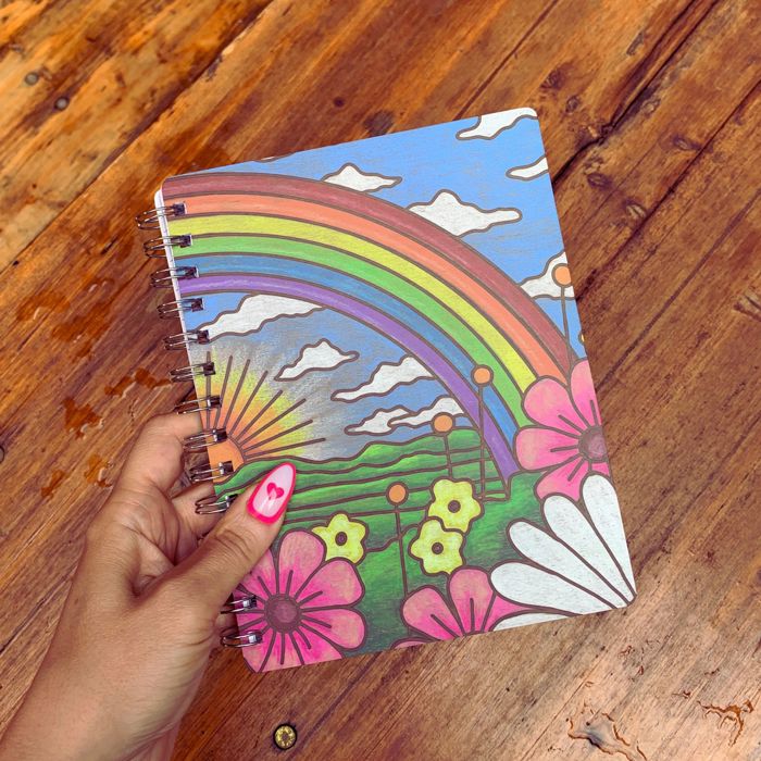 Pretty Spiral Notebooks with Quotes and Illustrations in 16+ Styles