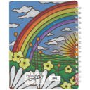 Rainbow and Sunrise Spiral Notebook | Double-Sided Journal | 120 Lined Pages Pretty Spiral Notebooks with Quotes and Illustrations in 16+ Styles