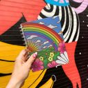 Rainbow and Sunrise Spiral Notebook | Double-Sided Journal | 120 Lined Pages Pretty Spiral Notebooks with Quotes and Illustrations in 16+ Styles