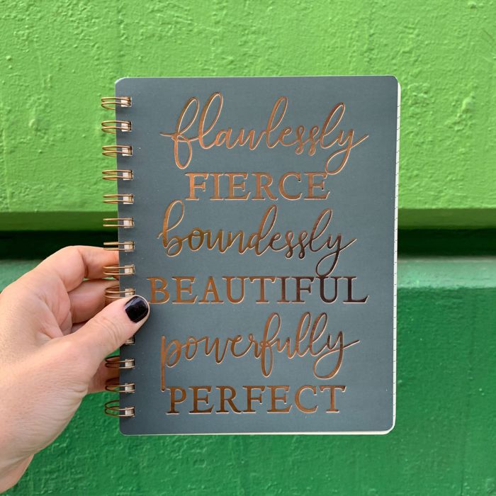 Pretty Spiral Notebooks with Quotes and Illustrations in 16+ Styles