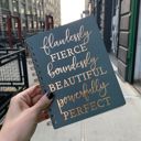 Flawlessly Fierce Spiral Notebook | Foil Lettering | 5.75" x 7.50" | 120 Lined Pages Pretty Spiral Notebooks with Quotes and Illustrations in 16+ Styles