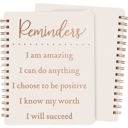 Positive Reminders - I Am Amazing Spiral Notebook | 5.75" x 7.50" | 120 Lined Pages Pretty Spiral Notebooks with Quotes and Illustrations in 16+ Styles