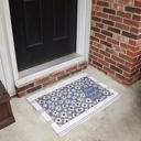 Live Laugh Leave Faux Coir Rug in Blue Floral Designs | Skid-Resistant Backing Mat | 30" x 18" Funny Welcome Mats - Live Laugh Leave, Nope Doormats  | Indoor Outdoor Welcome Mat