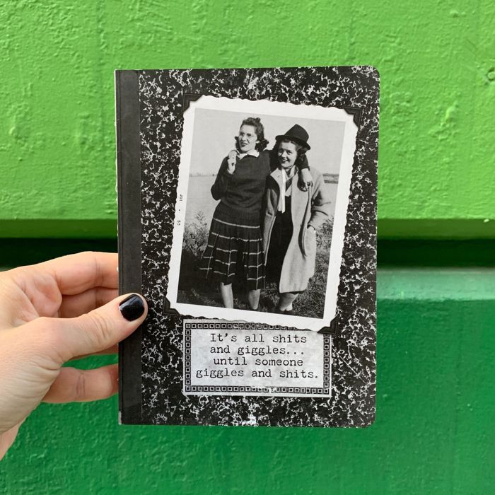 Retro Ladies Joke Funny Notebooks - Giftable Quote Journals |  Double-Sided Journal 