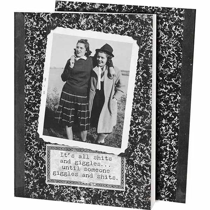 Retro Ladies Joke Funny Notebooks - Giftable Quote Journals |  Double-Sided Journal 