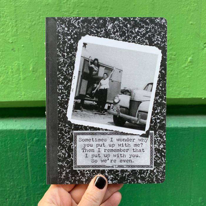 Retro Ladies Joke Funny Notebooks - Giftable Quote Journals |  Double-Sided Journal 