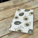 'Avo Good Day and Kick Some Asparagass Large Notebooks | 5" x 8.25" x 1" | Set of 2 Flexible Notebooks Set of 2 - Animal Puns, Avo Good Day Avocado, Farm to Fork