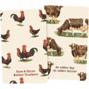 Animal Puns Flexible Notebooks | 5" x 8.25" | Set of 2 Flexible Notebooks Set of 2 - Animal Puns, Avo Good Day Avocado, Farm to Fork